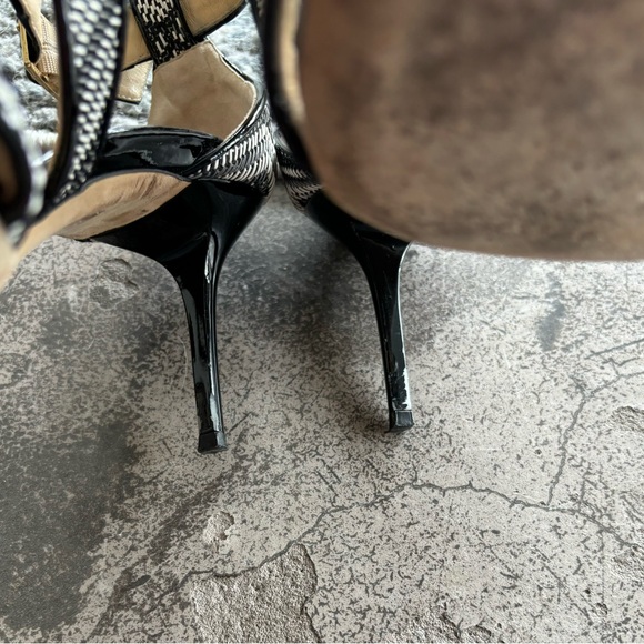 Jimmy Choo Black and White high Heels, size 38 1/2 - Picture 9 of 10
